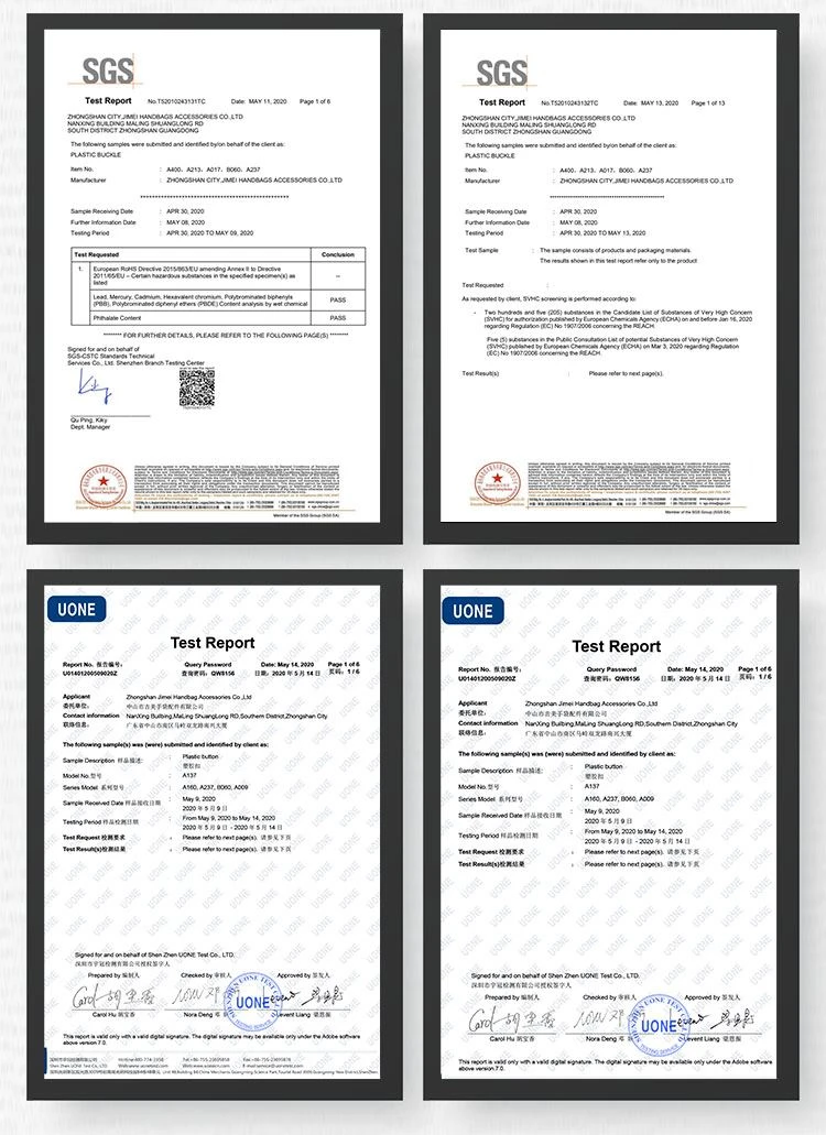 KJM Buckle Certificate KJM Buckle Certificate